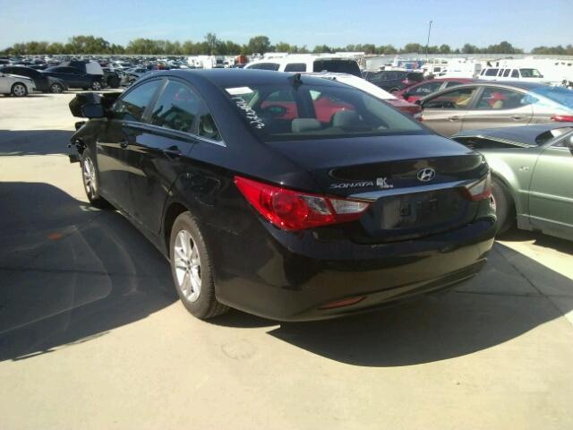 5NPEB4ACXDH759022 - 2013 HYUNDAI SONATA GLS BLACK photo 3