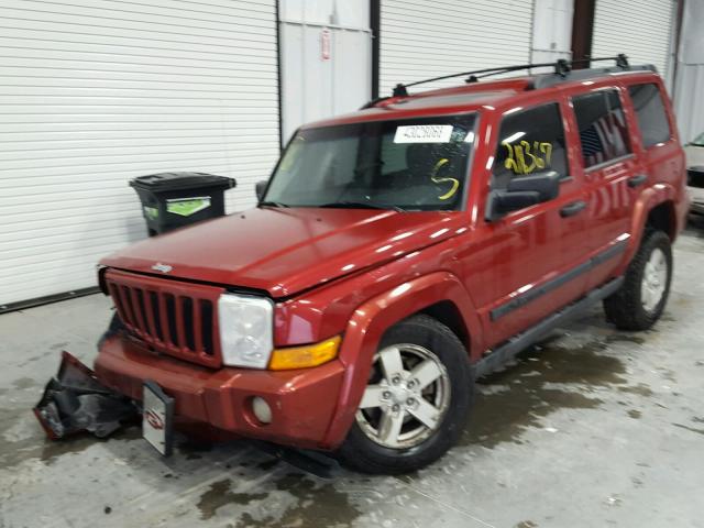 1J8HH48N36C230926 - 2006 JEEP COMMANDER Tünd qırmızı foto 2