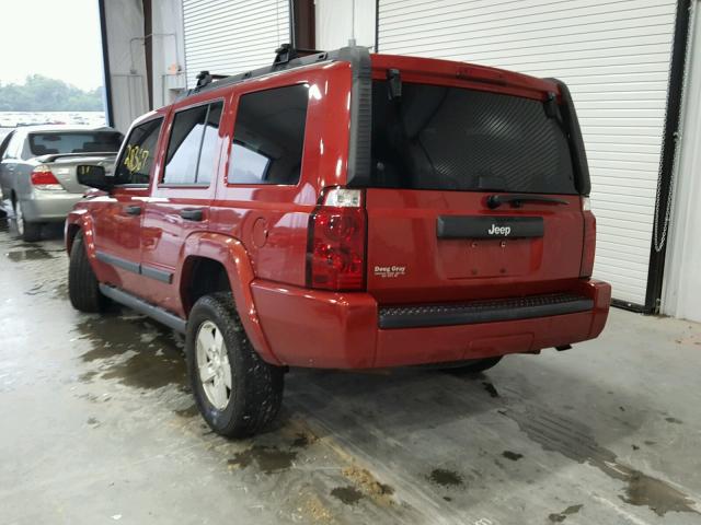 1J8HH48N36C230926 - 2006 JEEP COMMANDER Tünd qırmızı foto 3