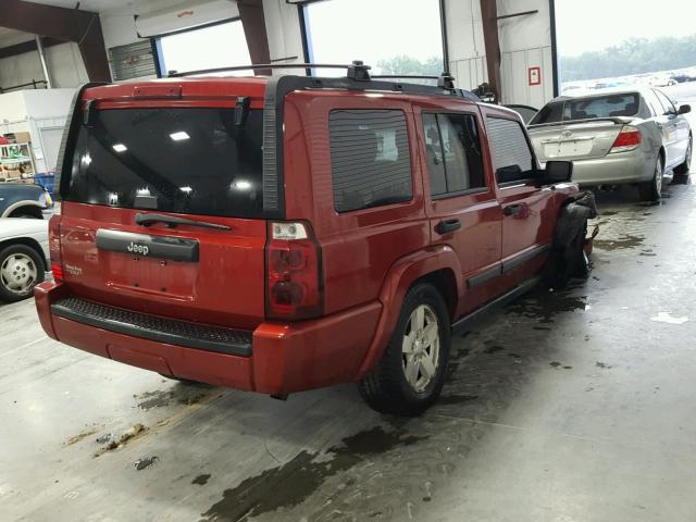 1J8HH48N36C230926 - 2006 JEEP COMMANDER Tünd qırmızı foto 4