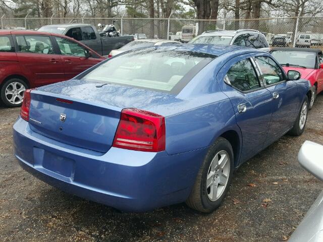 2B3KA43G07H823086 - 2007 DODGE CHARGER SE BLUE photo 4