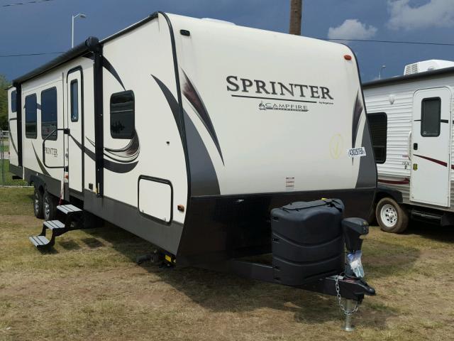 4YDT33B24J1530906 - 2018 KEYSTONE SPRINTER WHITE photo 1