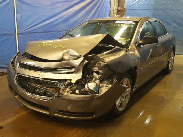 1G1ZB5EB7A4114895 - 2010 CHEVROLET MALIBU LS GRAY photo 2