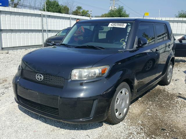 JTLKE50E181031190 - 2008 TOYOTA SCION XB Negro foto 2