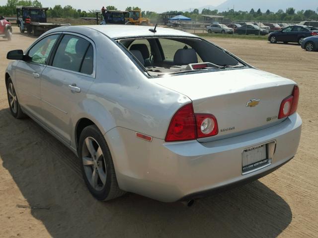 1G1ZF57549F193907 - 2009 CHEVROLET MALIBU HYB 银色 照片 3