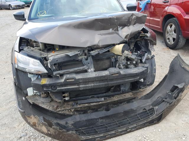 3VW2K7AJ3DM371317 - 2013 VOLKSWAGEN JETTA BASE Շագանակագույն լուսանկար 9