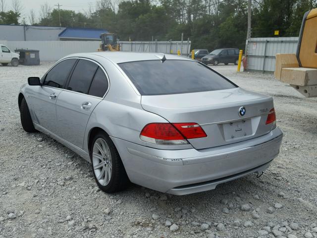 WBAHL83526DT06664 - 2006 BMW 750 I SILVER photo 3