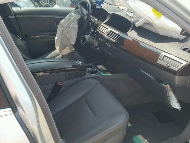 WBAHL83526DT06664 - 2006 BMW 750 I SILVER photo 5