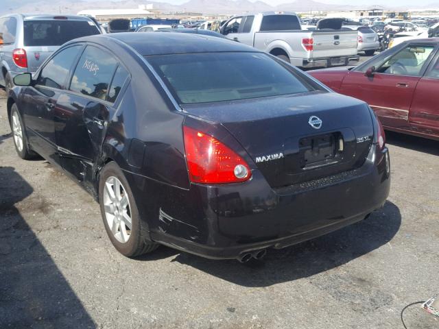 1N4BA41EX4C817901 - 2004 NISSAN MAXIMA SE BLACK photo 3