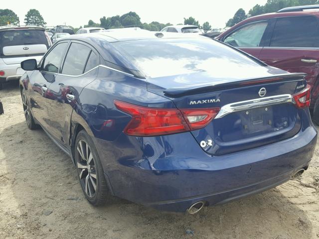 1N4AA6AP2GC411477 - 2016 NISSAN MAXIMA 3.5 BLUE photo 3