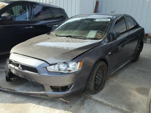 JA32U1FU9BU035336 - 2011 MITSUBISHI LANCER DE CHARCOAL photo 2