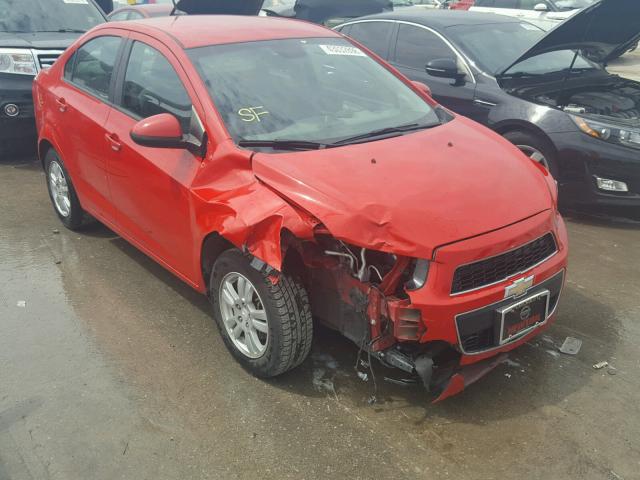 1G1JB5SH7C4202886 - 2012 CHEVROLET SONIC LS RED photo 1