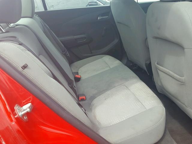 1G1JB5SH7C4202886 - 2012 CHEVROLET SONIC LS RED photo 6