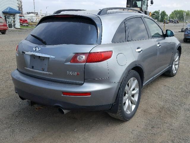 JNRBS08W43X404197 - 2003 INFINITI FX45 GRAY photo 4