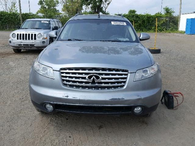 JNRBS08W43X404197 - 2003 INFINITI FX45 GRAY photo 9