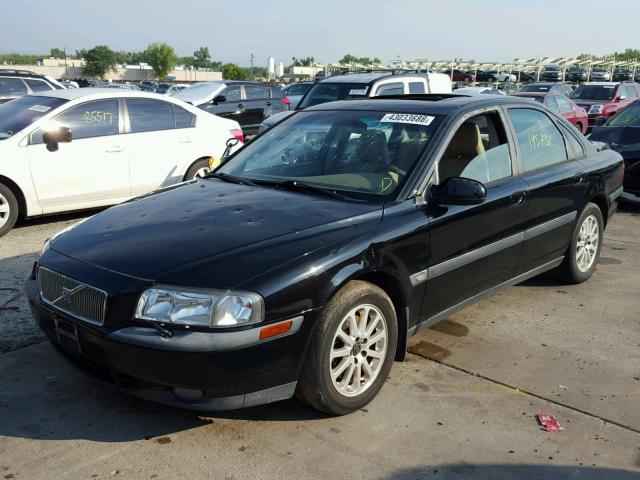 YV1TS90D911166764 - 2001 VOLVO S80 T6 BLACK photo 2