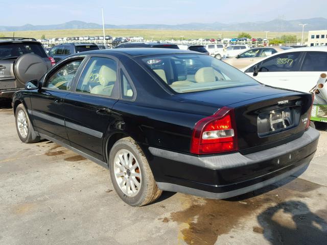 YV1TS90D911166764 - 2001 VOLVO S80 T6 BLACK photo 3