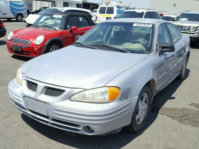 1G2NF52E9YC520478 - 2000 PONTIAC GRAND AM S Gümüş foto 2