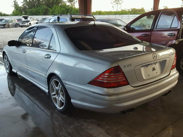 WDBNG74J54A405038 - 2004 MERCEDES-BENZ S 55 AMG GRAY photo 3