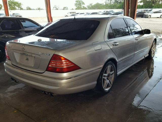 WDBNG74J54A405038 - 2004 MERCEDES-BENZ S 55 AMG GRAY photo 4