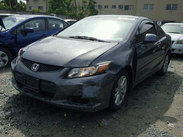 2HGFG3A87CH525845 - 2012 HONDA CIVIC GRAY photo 2