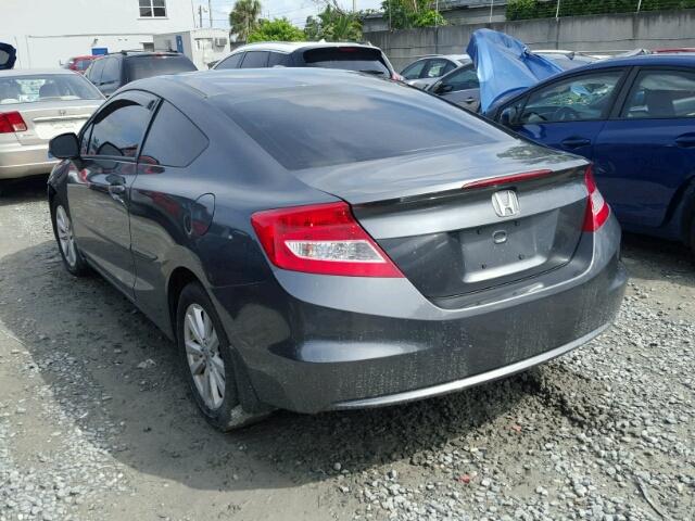 2HGFG3A87CH525845 - 2012 HONDA CIVIC GRAY photo 3