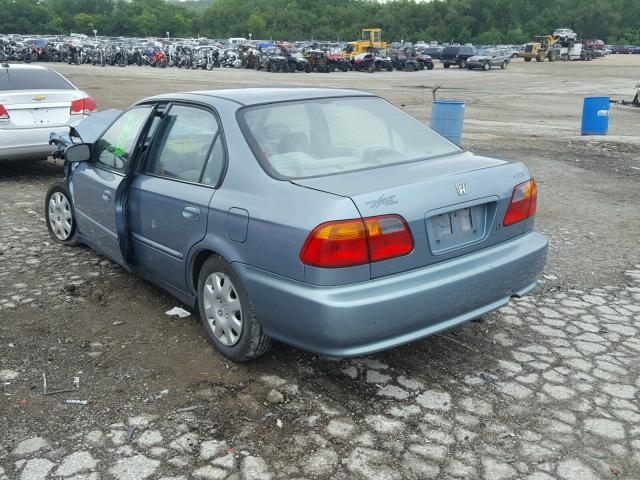 2HGEJ6610YH558106 - 2000 HONDA CIVIC BASE BLUE photo 3