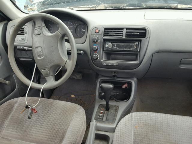 2HGEJ6610YH558106 - 2000 HONDA CIVIC BASE BLUE photo 9