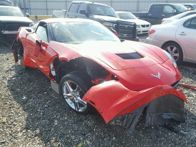 1G1YB2D75G5121046 - 2016 CHEVROLET CORVETTE S RED photo 1