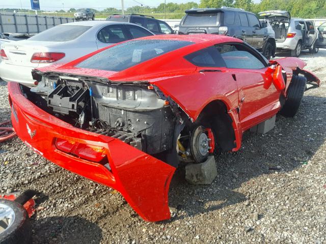 1G1YB2D75G5121046 - 2016 CHEVROLET CORVETTE S RED photo 4