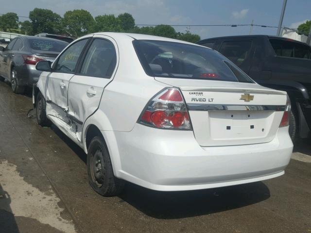 KL1TD5DE7AB106186 - 2010 CHEVROLET AVEO LS WHITE photo 3