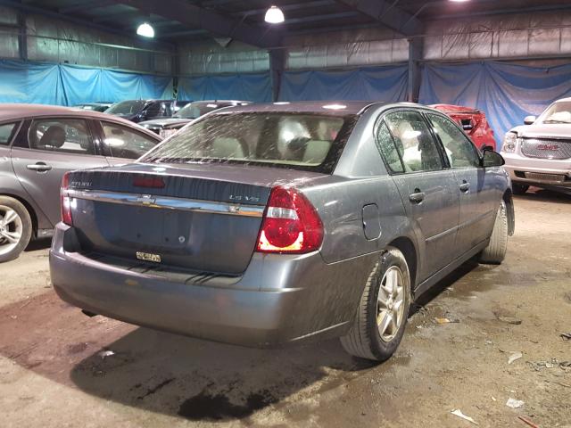 1G1ZT52895F304634 - 2005 CHEVROLET MALIBU LS ვერცხლისფერი ფოტო 4