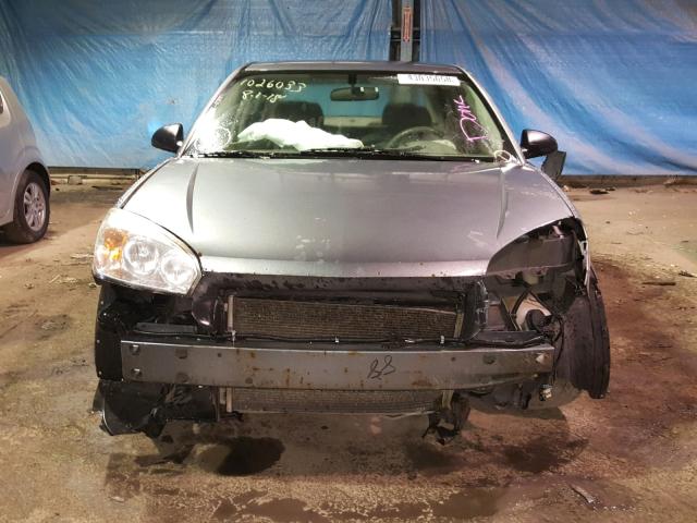 1G1ZT52895F304634 - 2005 CHEVROLET MALIBU LS ვერცხლისფერი ფოტო 9