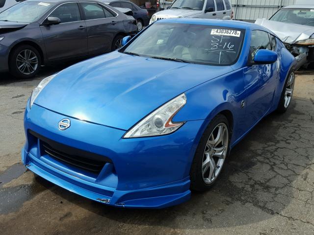 JN1AZ44E59M408171 - 2009 NISSAN 370Z BLUE photo 2