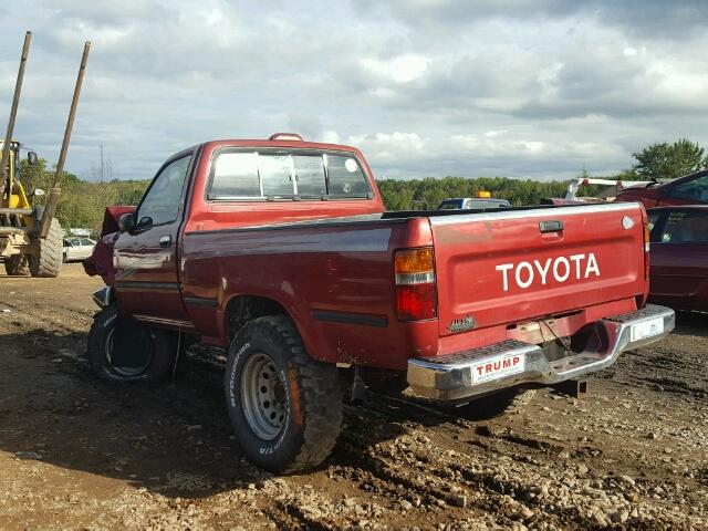 4TARN01P4RZ297332 - 1994 TOYOTA PICKUP 1/2 MAROON photo 3