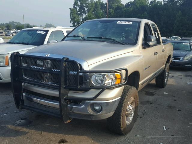 3D7KS28C95G725330 - 2005 DODGE RAM 2500 S GOLD photo 2