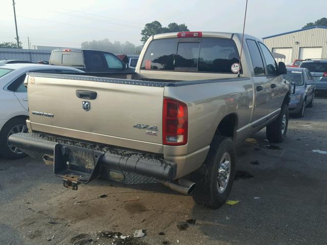 3D7KS28C95G725330 - 2005 DODGE RAM 2500 S GOLD photo 4