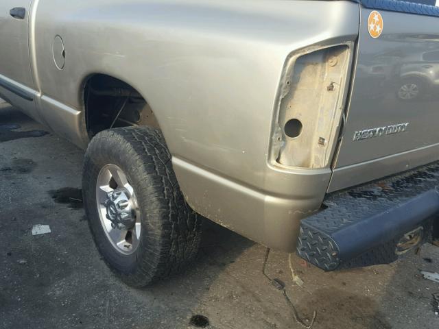 3D7KS28C95G725330 - 2005 DODGE RAM 2500 S GOLD photo 9