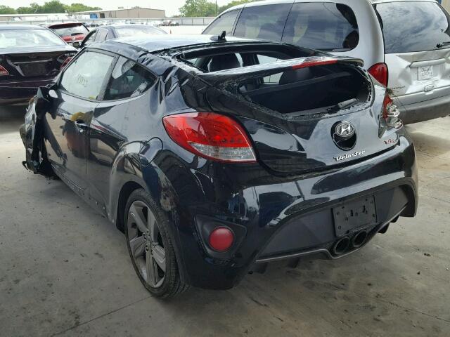 KMHTC6AE7FU234425 - 2015 HYUNDAI VELOSTER T BLACK photo 3