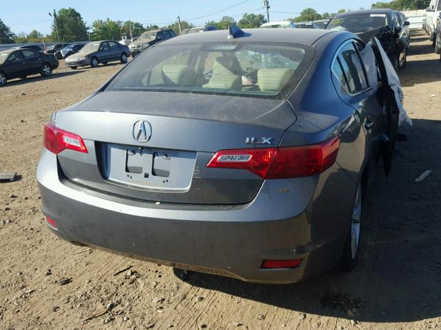 19VDE1F5XEE011106 - 2014 ACURA ILX GRAY photo 4