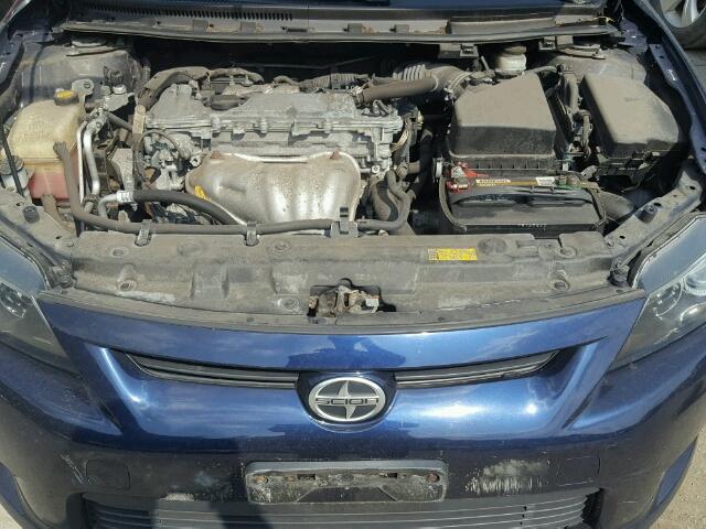 JTKJF5C71C3035120 - 2012 TOYOTA SCION TC BLUE photo 7