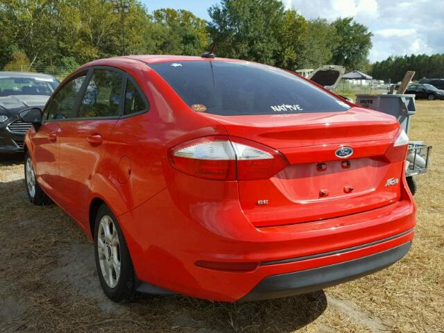 3FADP4BJ5FM219039 - 2015 FORD FIESTA SE RED photo 3