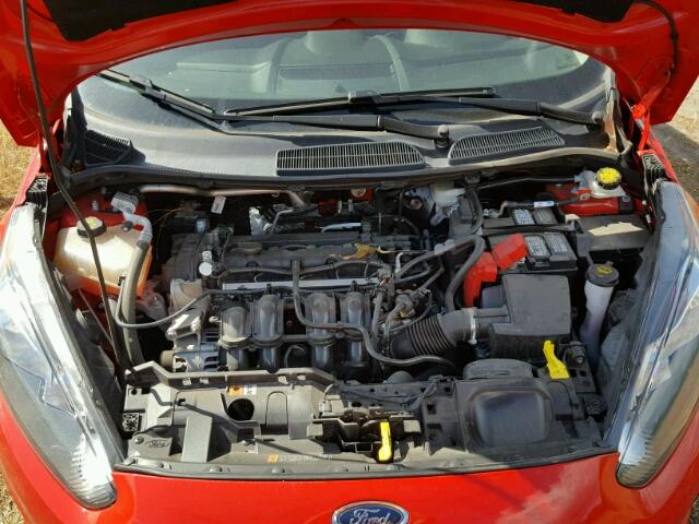 3FADP4BJ5FM219039 - 2015 FORD FIESTA SE RED photo 7