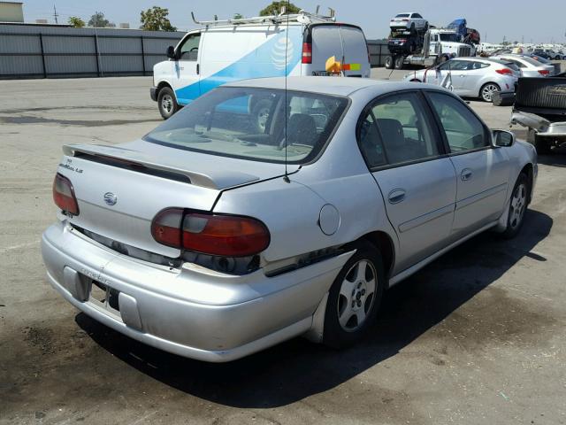 1G1NE52J92M569881 - 2002 CHEVROLET MALIBU LS ვერცხლისფერი ფოტო 4