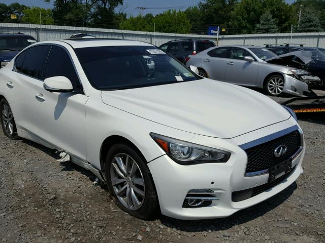 JN1BV7AR5EM689777 - 2014 INFINITI Q50 BASE WHITE photo 1