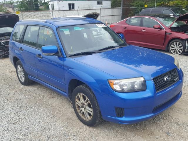 JF1SG66688H706705 - 2008 SUBARU FORESTER S ლურჯი ფოტო 1