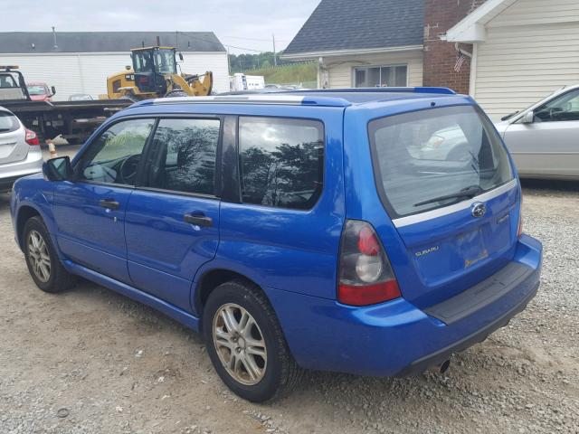 JF1SG66688H706705 - 2008 SUBARU FORESTER S ლურჯი ფოტო 3