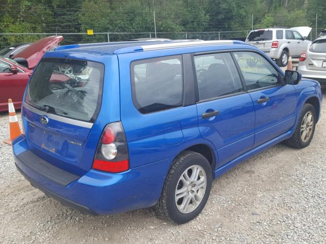 JF1SG66688H706705 - 2008 SUBARU FORESTER S ლურჯი ფოტო 4