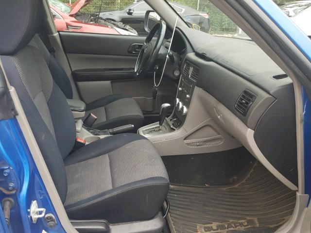 JF1SG66688H706705 - 2008 SUBARU FORESTER S ლურჯი ფოტო 5