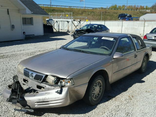 1MELM6244RH623395 - 1994 MERCURY COUGAR XR7 TAN photo 2